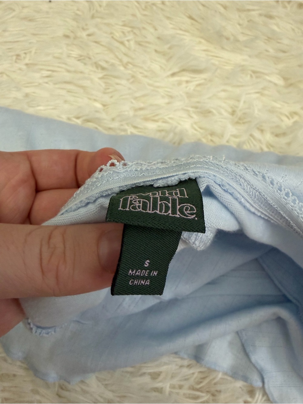 wild fable Light Blue Ruffle Mini Skirt - Picture 5 of 5